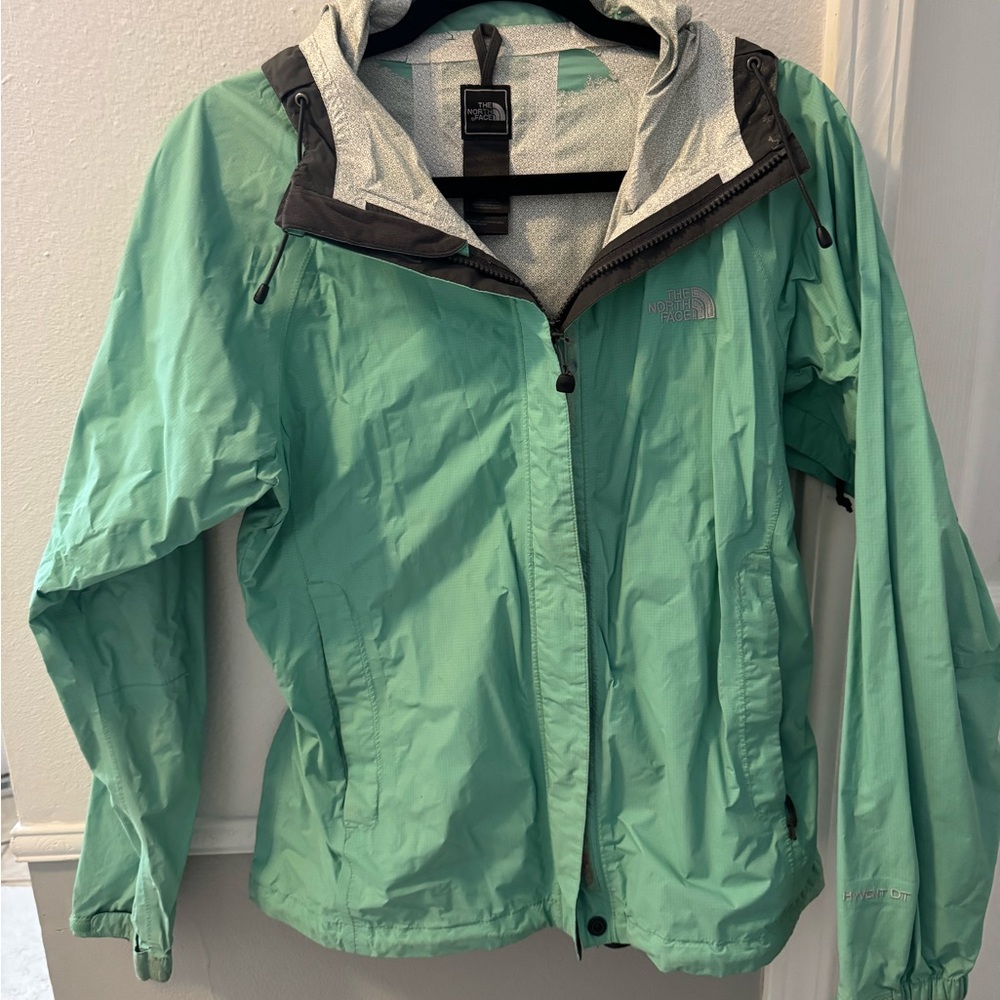 The North Face Women's Mint Green Rain Jacket